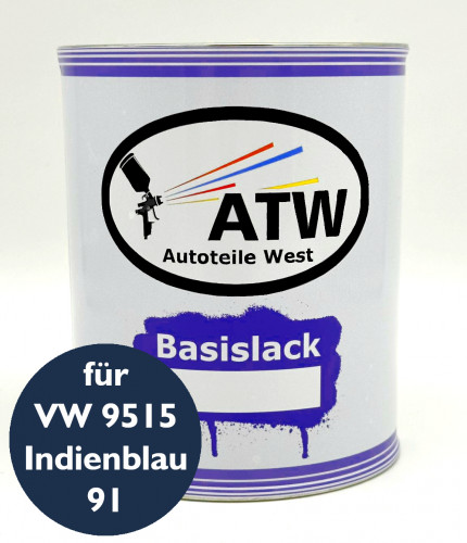 Autolack für VW 9515 Indienblau 91